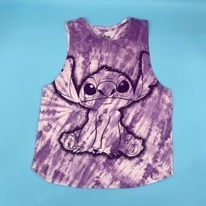 DISNEY Tie Dye Lilo & Stitch Graphic Tank Top